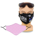 Coucho Logo Dye Sublimation Polyester Facemask Couleur lavable Lavable Personnalisez mon propre visage African Sport Protection Face Maske